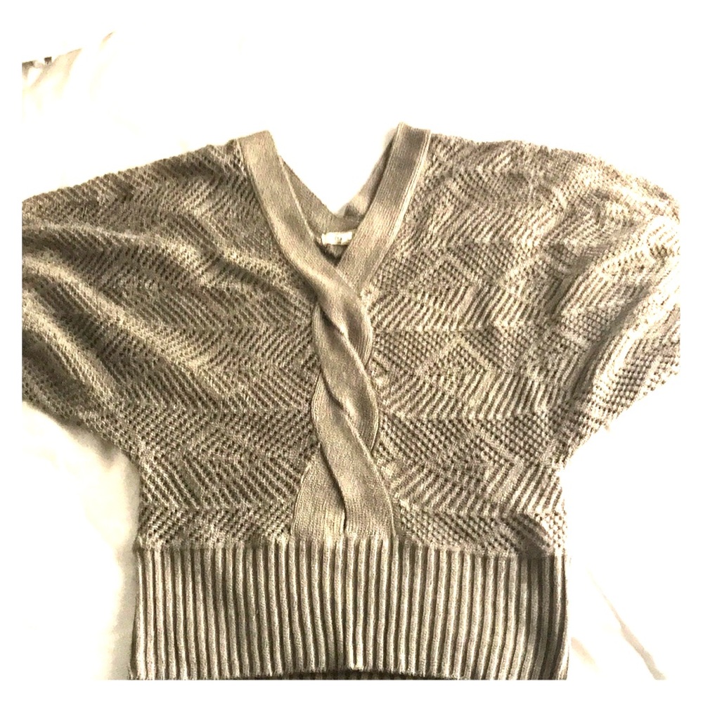 Knitted style layer sweater